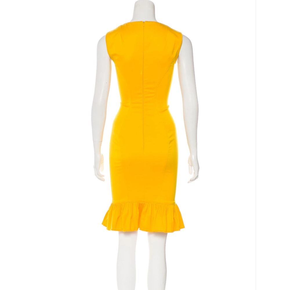 Yellow Silk/Wool Emilio De La Morena Dress - Picture 3 of 3